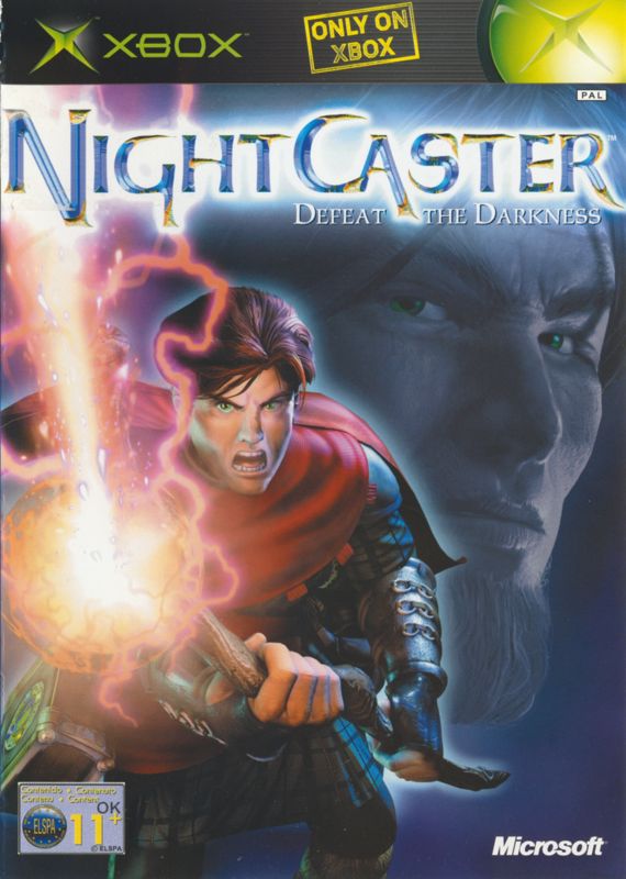 NIGHT CASTER DEFEAT THE DARKNESS box art for Xbox